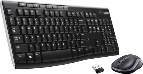 Logitech MK270 Wireless Combo Funk Tastatur, Maus-Set Deutsch, QWERTZ Schwarz