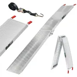 Trutzholm Auffahrrampe 205 cm 340 kg klappbar Aluminium gerillt silber 1 St.
