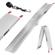 Trutzholm Auffahrrampe 205 cm 340 kg klappbar Aluminium gerillt silber 1 St.