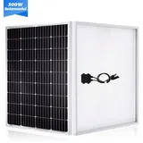 GLIESE Solarmodul Solarpanel 300W 12V für Dachfläche Balkonkraftwerk Wohnmobil, 300 W, Monokristallin, (packung, 1-St., Solarmodul), Erweiterbar durch Serien- und Parallelschaltung