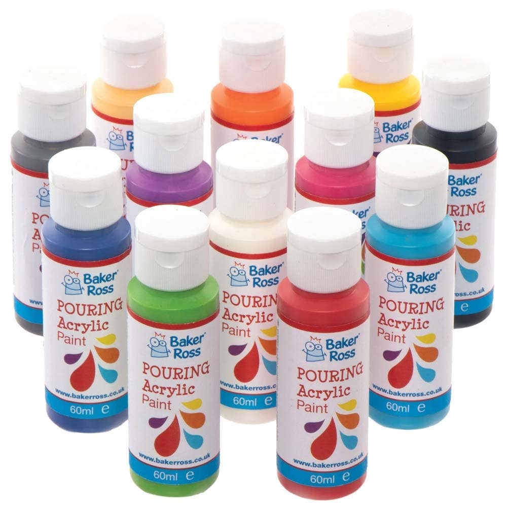Acrylfarben Set zum Gießen  (12 Stück) Farben