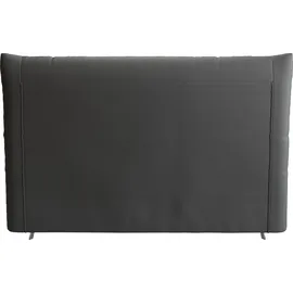 PLACES OF STYLE Polsterbett PLACES OF STYLE "Elloree, in 4 Breiten, hinten mit Originalstoff bezogen, auch in Leder", schwarz, B:176cm H:143cm L:234cm, Rinds-Oberleder, Betten, Polsterbett ohne Bettkasten Polsterbett, Kopfteilhöhe 143cm, belastbar bis 280 kg, auch in