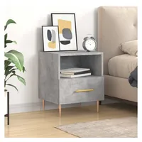 VidaXL Nachttisch Betongrau 40x35x47,5 cm Holzwerkstoff