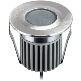 ledscom.de LED Bodeneinbauleuchte rund Aluminium 50mm Ø 4,7 cm warmweiß