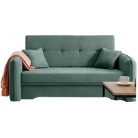 Luxusbetten24 Schlafsofa Designer Sofa Elayn, mit Schlaffunktion grün