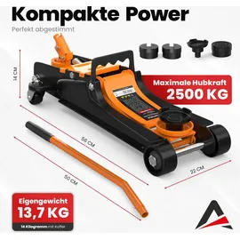 autoria Wagenheber 2,5T Stahl orange