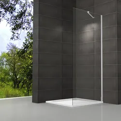 WELLWATER Seitenwand »Smart«, transparent, Glas/Alu/Kunststoff