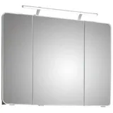 Pelipal Spiegelschrank Fokus 4005 Lack polarweiß Hochglanz 90 cm mit Softclose Türen