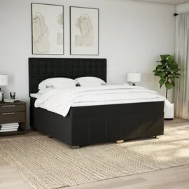 vidaXL Boxspringbett 180 x 200 cm Schwarz