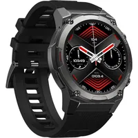 Zeblaze VIBE 7 Pro Smartwatch Smartwatch Damen Herren Sportuhr 1,43" Touchscreen Fitness tracker Bluetooth Anruf IP68 wasserdicht - Schwarz/Silber