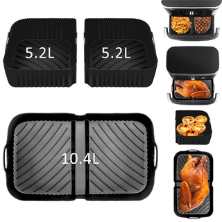 Heißluftfritteuse Zubehör für Ninja Foodi Flexdrawer 10,4 L AF500EU,3 Pcs Silikonform Wiederverwendbar Airfryer Zubehör für Ninja AF500EU 10,4 Liter