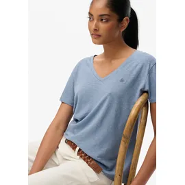 Superdry STUDIOS SLUB EMB VEE TEE Blau L