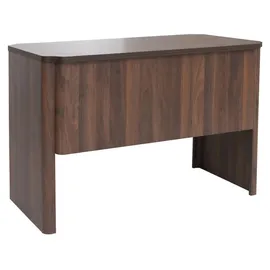 MCW Schreibtisch MCW-P42, Bürotisch Computertisch, 4 Schubladen MDF 78x110x60cm ~ Walnuss-Optik