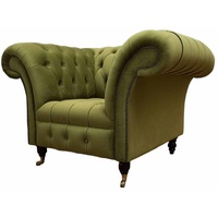 JVmoebel Chesterfield-Sessel, Sessel Chesterfield Wohnzimmer Klassisch Design Neu Elegant grün