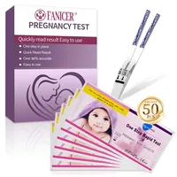 50 Stück Schwangerschafts-Frühtest, Frühschwangerschaftstest, Schwangerschaftstest Frühtest Streifen 10 mIU/ml hohe Sensitivität, Zuverlässig Pregnancy Test, Schnelle Ergebnisse