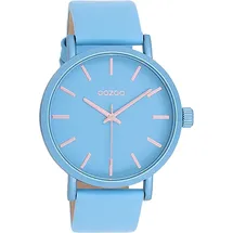 Oozoo Damen Armbanduhr Timepieces Analog Leder blau UOC11176 - Blau