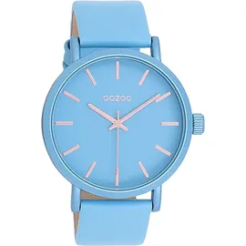 Oozoo Damen Armbanduhr Timepieces Analog Leder blau UOC11176 - Blau