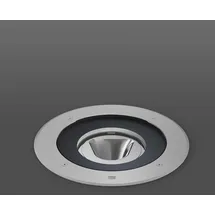 RZB Bodeneinbauleuchte 26W 3000K D245 asym. Aluminium Edelstahl
