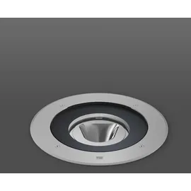 RZB Bodeneinbauleuchte 26W 3000K D245 asym. Aluminium Edelstahl