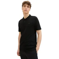 TOM TAILOR Poloshirt, mit Logo-Print, Gr. XXL, black, , 49111446-XXL