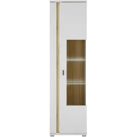 Home Affaire Vitrine LONG ISLAND 55 x 35 x 200 cm Weiß