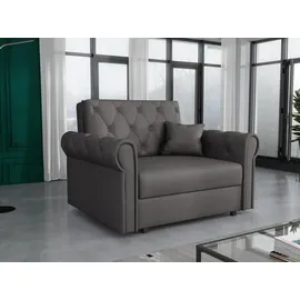 Mirjan24 Schlafsofa, Graphit, Textil, Kiefer, 1-Sitzer, Rechteckig, 116x85x98 cm, Wohnzimmer, Sofas & Couches, Schlafsofas