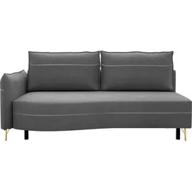 exxpo - sofa fashion Schlafcouch 2-Sitzer Silber