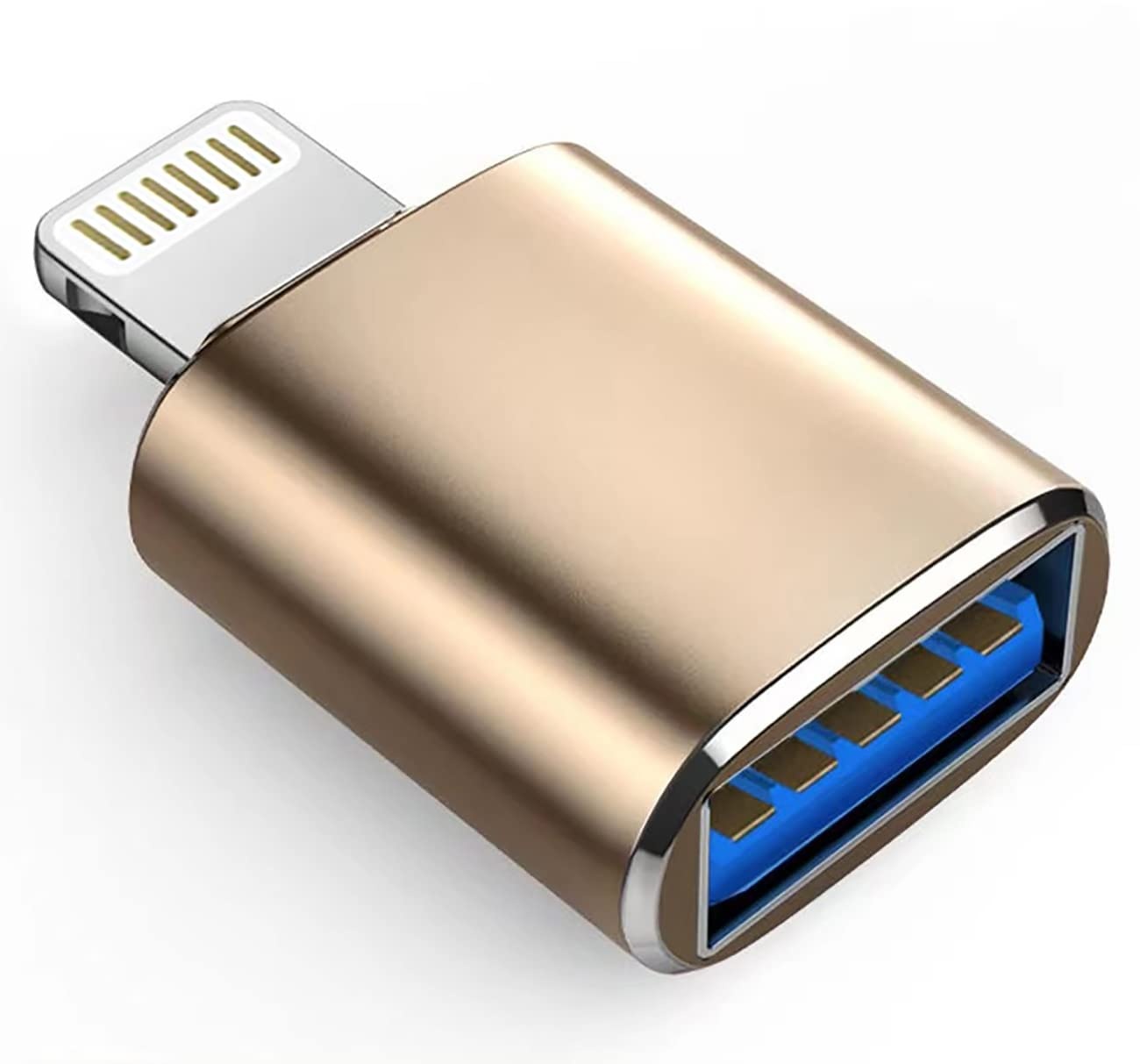 Kamera-Adapter Apple Lightning auf USB, USB-3.0-OTG-Kabel für iPhone/iPad zum Anschluss von Kartenleser, USB-Flash-Laufwerk, U-Disk, Tastatur, Maus, Hubs, MIDI, Plug-and-Play