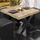 GGM Möbel Bistro Loungetisch 70 x 70 x 41 cm Eiche/Schwarz