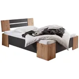moebel-dich-auf Futonbett LINZ (Bett 140x200, in verschiedenen Farben), Made in Germany, optional mit Rollrost beige