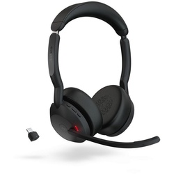 Jabra Evolve2 55 MS Kopfhörer (Active Noise Cancelling (ANC), Bluetooth, Stereo USB-C) schwarz