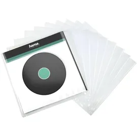 Hama 00181430 LP-Außenhülle, 10 Stück, Transparent