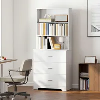 Homcom Bücherregal 180 x 39,5 x 79 cm Weiß