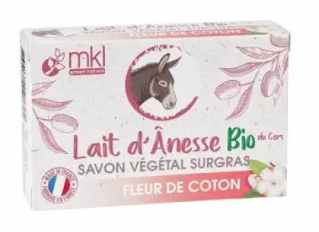 MKL Green Nature Überfettete Seife Mit Bio-Eselsmilch Baumwollblüte 100g