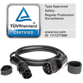 Roline 19.08.0025, eMobility Ladekabel Typ2, 3-phasig, 480VAC (3P+N+E), 32 A, 22 kW, 5 m