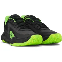 Under Armour Spawn 7 Basketballschuhe 004 - black/hyper green/metallic black 42