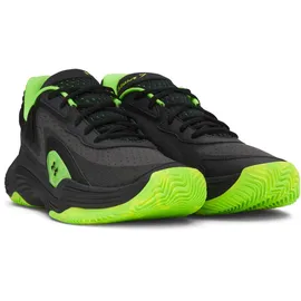 Under Armour Spawn 7 Basketballschuhe 004 - black/hyper green/metallic black 42