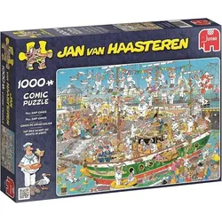 Jumbo Puzzle 19014 - Jan van Haasteren: Auf dem Schiff ist nichts im Griff [1.000 Teile] (Neu differenzbesteuert)