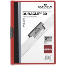 Durable Schnellhefter Duraclip A4 Rot 25 St.
