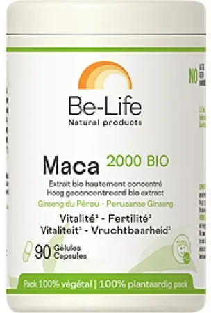 Be-Life Maca 2000 Fruchtbarkeit Und Vitalität Bio 90 Kapseln