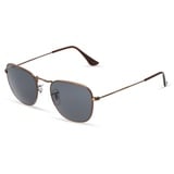 Ray-Ban RB 3857 FRANK Unisex-Sonnenbrille Vollrand Eckig Metall-Gestell, braun