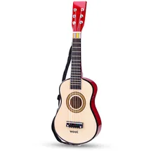 woet New Classic Toys - 10344 - Musikinstrument - Spielzeug Holzgitarre - Naturel