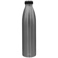 Steuber Thermoflasche 750 ml silber doppelwandiger Edelstahl auslaufsicher