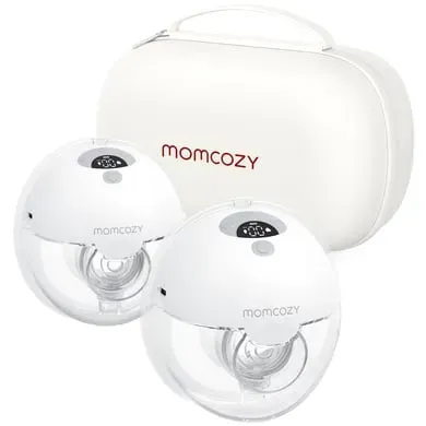 momcozy Doppelmilchpumpe tragbar M5, grau