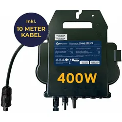 APsystems EZ1-SPE Mikrowechselrichter 400W | Mit 10 Meter Anschlusskabel | 0% MwSt (Angebot gemäß §12 Abs. 3 UStG)