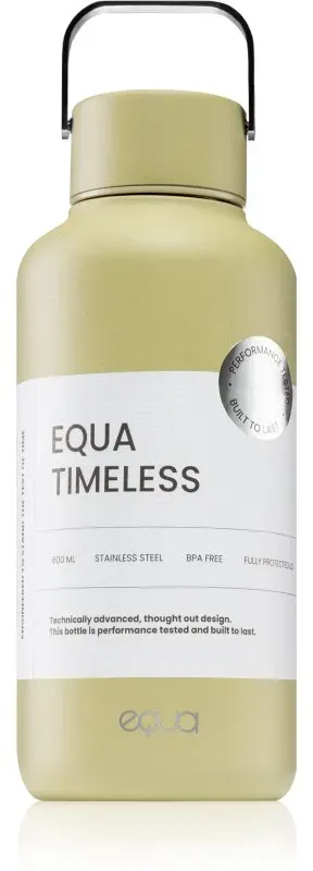 Equa Timeless Wasserflasche aus Edelstahl klein Farbe Matcha 600 ml