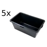 Grüner Jan Mörtelkübel 5x Grüner Jan Mörtelkasten 60 L Mörtelkübel Mörtelwanne Baukübel Zemen, (5-tlg)