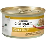 Gold Cupcakes mit Truthahn und Spinat Purina 85 Gramm - Gourmet