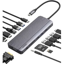 Anker USB-C Hub (14-in-1, Dreifach-Display)