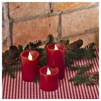 Konstsmide LED-Kerze 12 cm rot